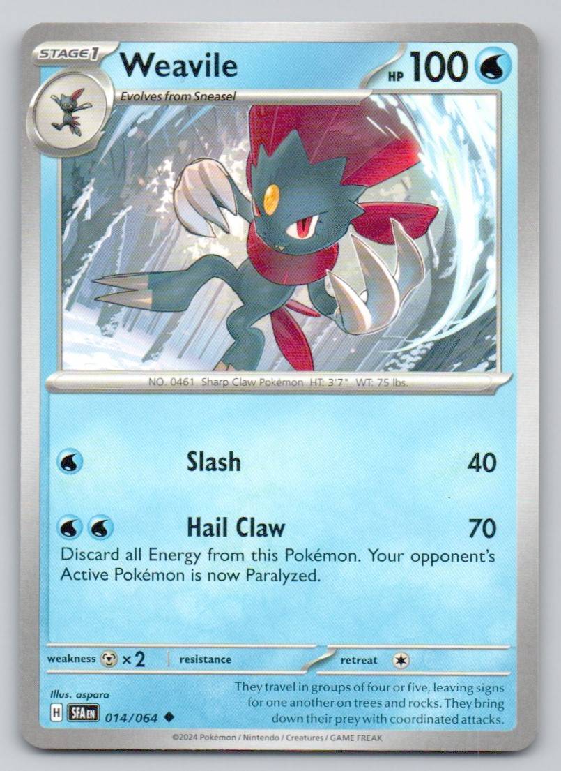 Weavile 014 NOR Card - Shrouded Fable