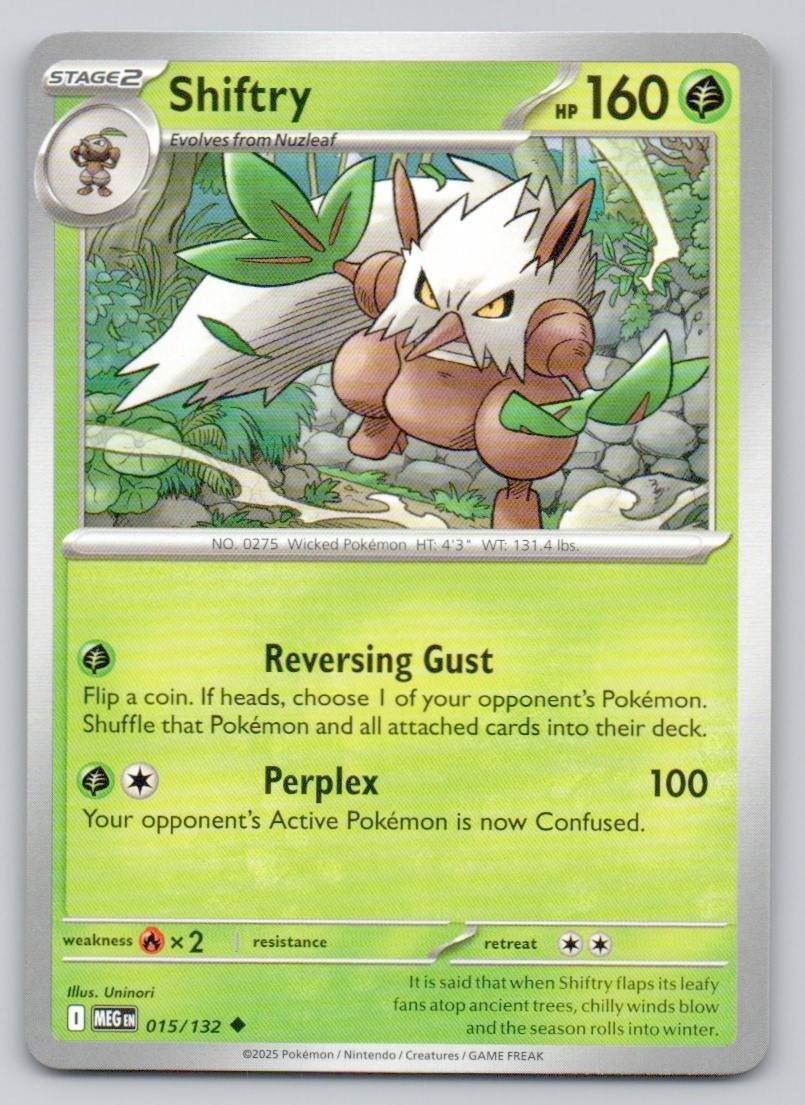 Shiftry 015 NOR Card - Mega Evolution