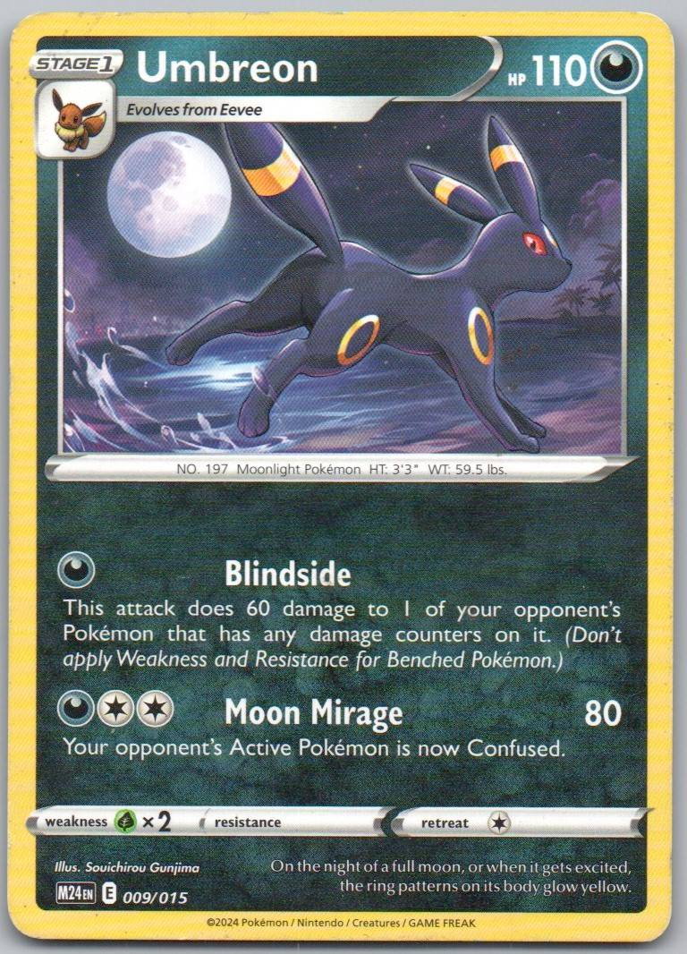 Umbreon 009 NOR Card - McDonald's Promos 2024