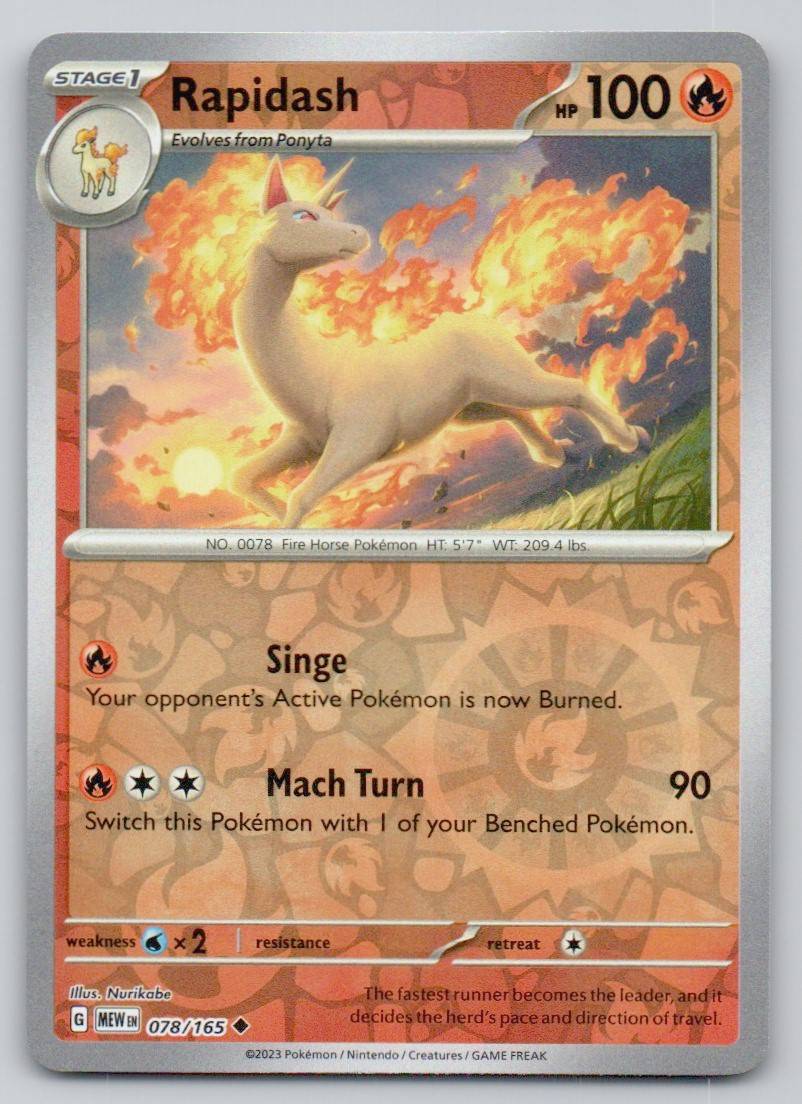 Rapidash 078 REV Card - 151