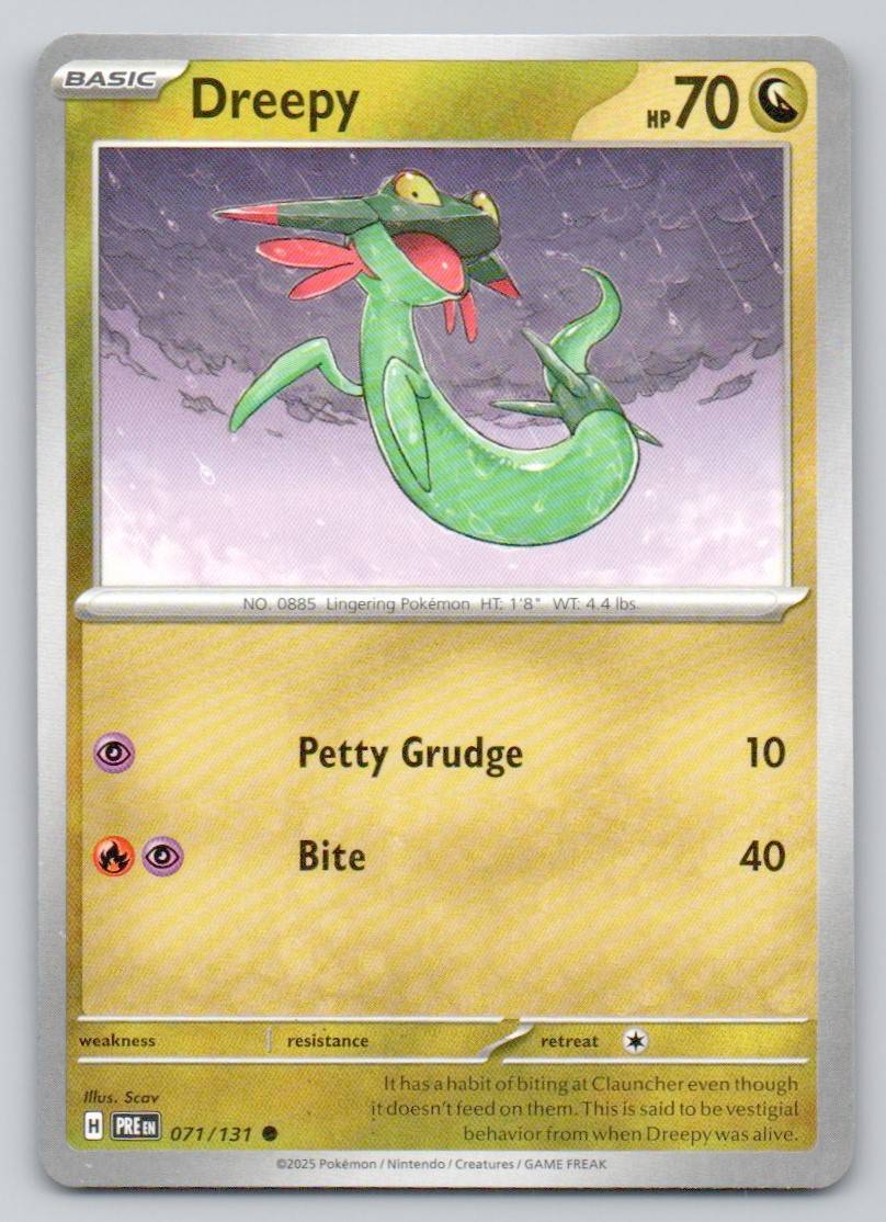 Dreepy 071 NOR Card - Prismatic Evolutions