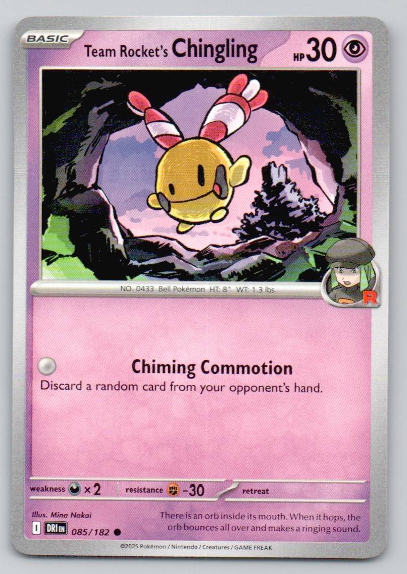 Team Rocket's Chingling 085 NOR Card - Destined Rivals