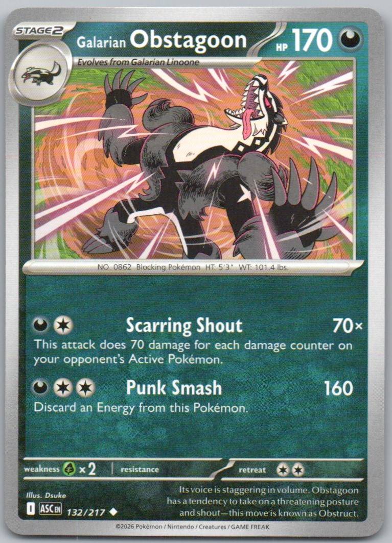 132 - Galarian Obstagoon