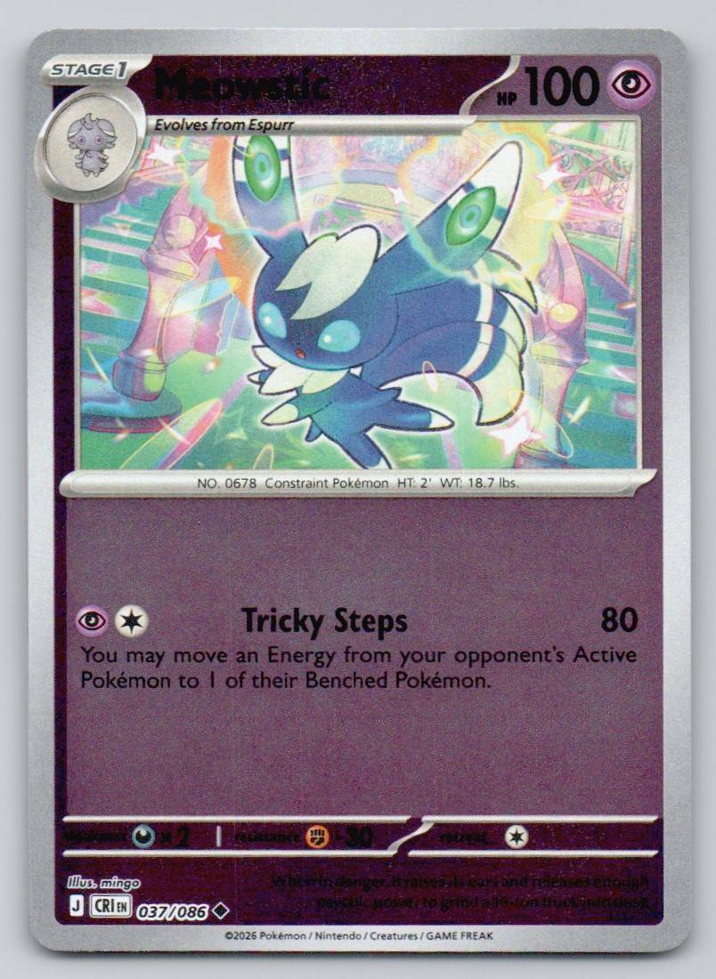 Meowstic 037 HOL Card - ME04: Chaos Rising