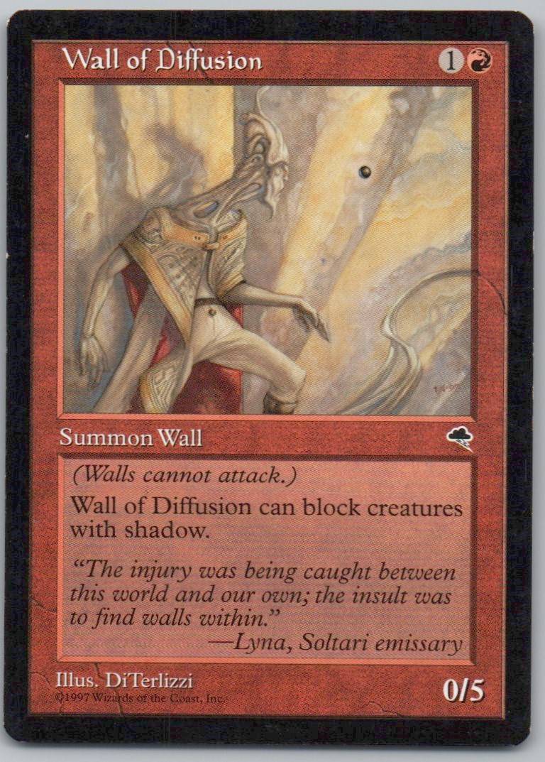Wall of Diffusion 211 Normal Creature Card - Tempest