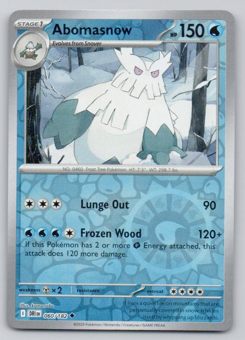 Abomasnow 060 REV Card - Destined Rivals