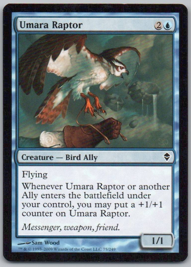 Umara Raptor 75 Normal Creature Card - Zendikar