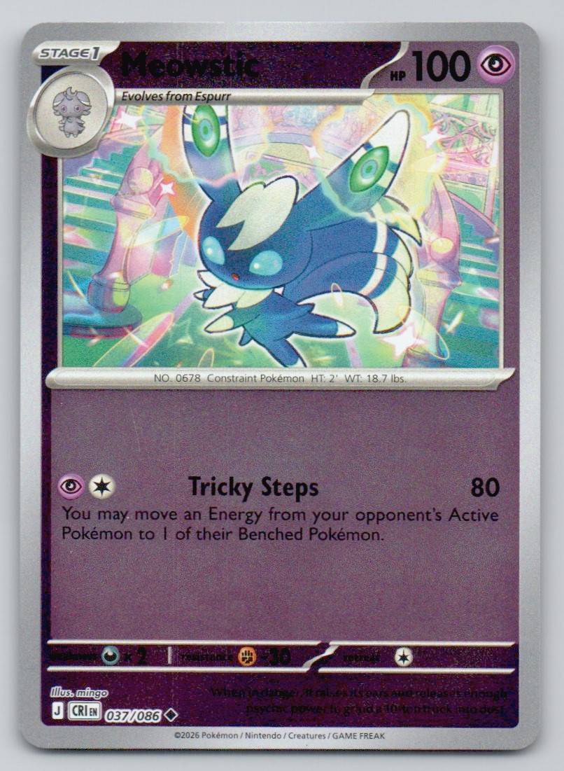 Meowstic 037 REV Card - ME04: Chaos Rising