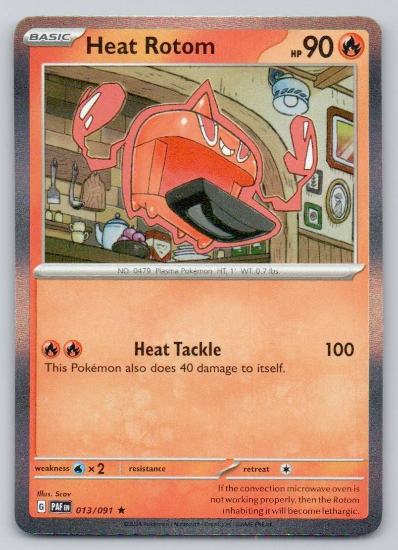 Heat Rotom 013 NOR Card - Paldean Fates