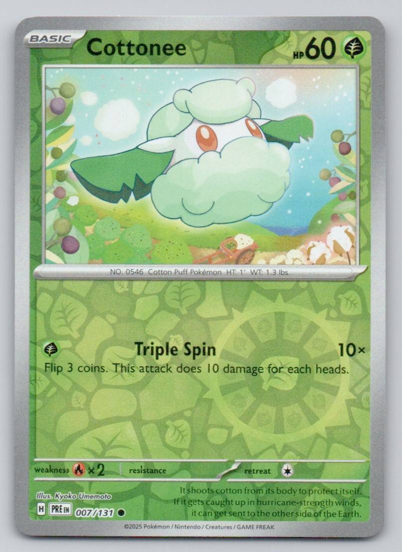 Cottonee 007 REV Card - Prismatic Evolutions
