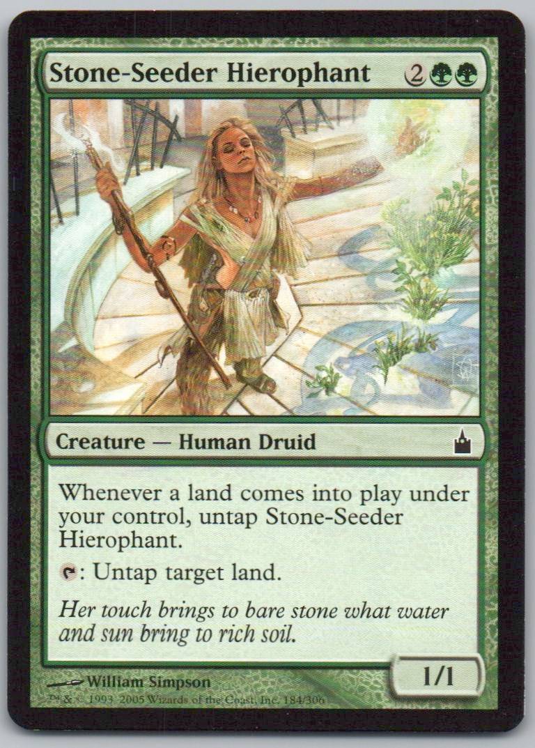 Stone-Seeder Hierophant 184 Normal Creature Card - Ravnica: City of Guilds