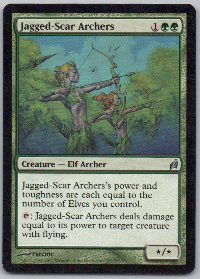 Jagged-Scar Archers 222 Normal Creature Card - Lorwyn