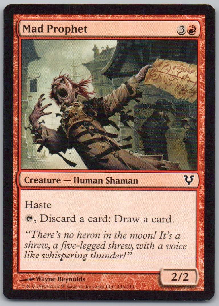 Mad Prophet 146 Normal Creature Card - Avacyn Restored