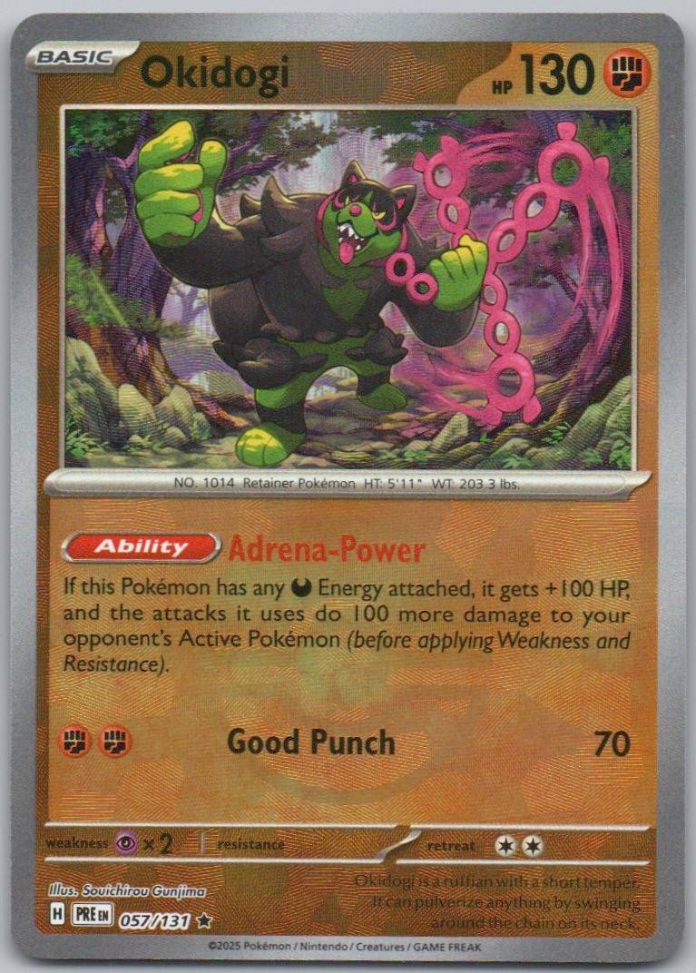 Okidogi (Poke Ball Pattern) 057 NOR Card - Prismatic Evolutions