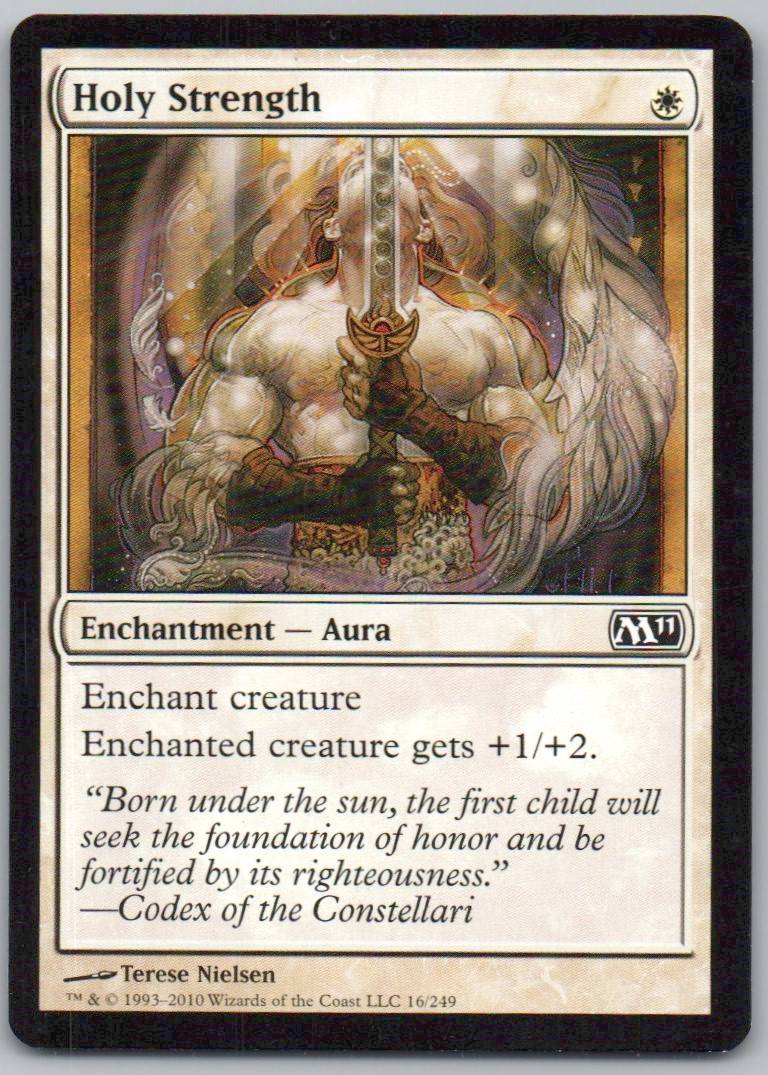 Holy Strength 16 Normal Enchantment Card - Magic 2011