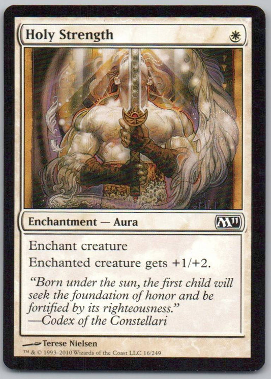 Holy Strength 16 Normal Enchantment Card - Magic 2011
