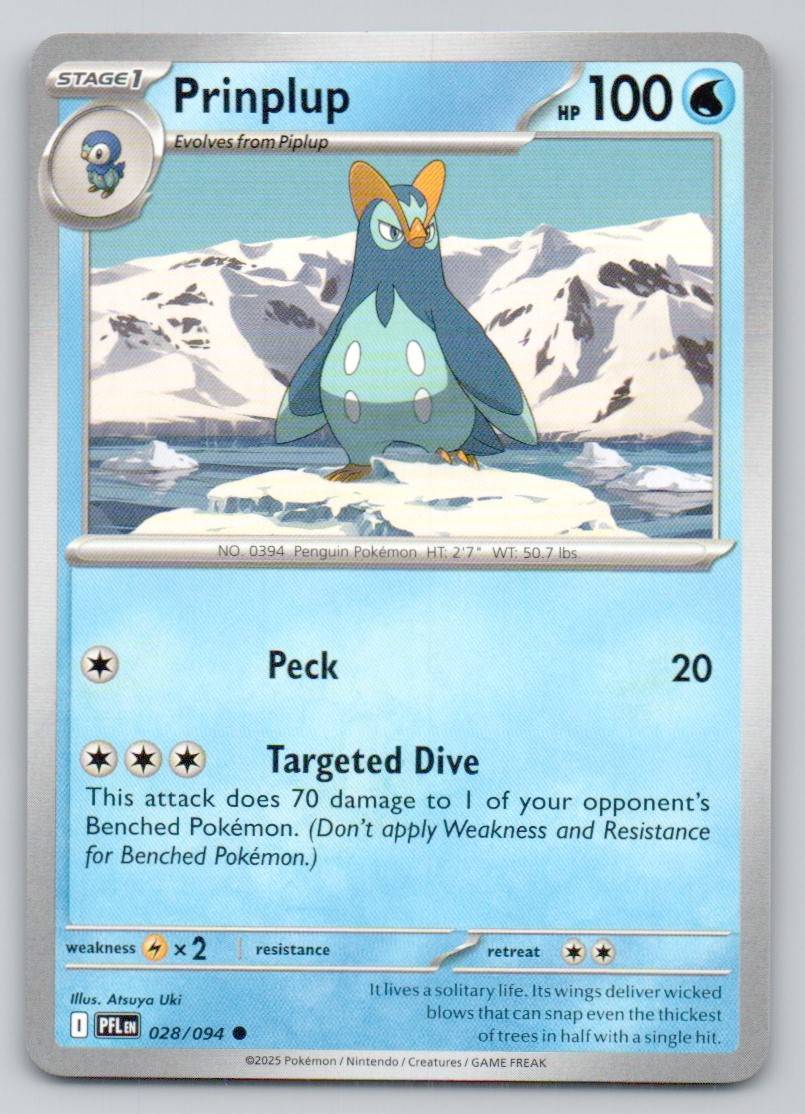 Prinplup 028 NOR Card - Phantasmal Flames