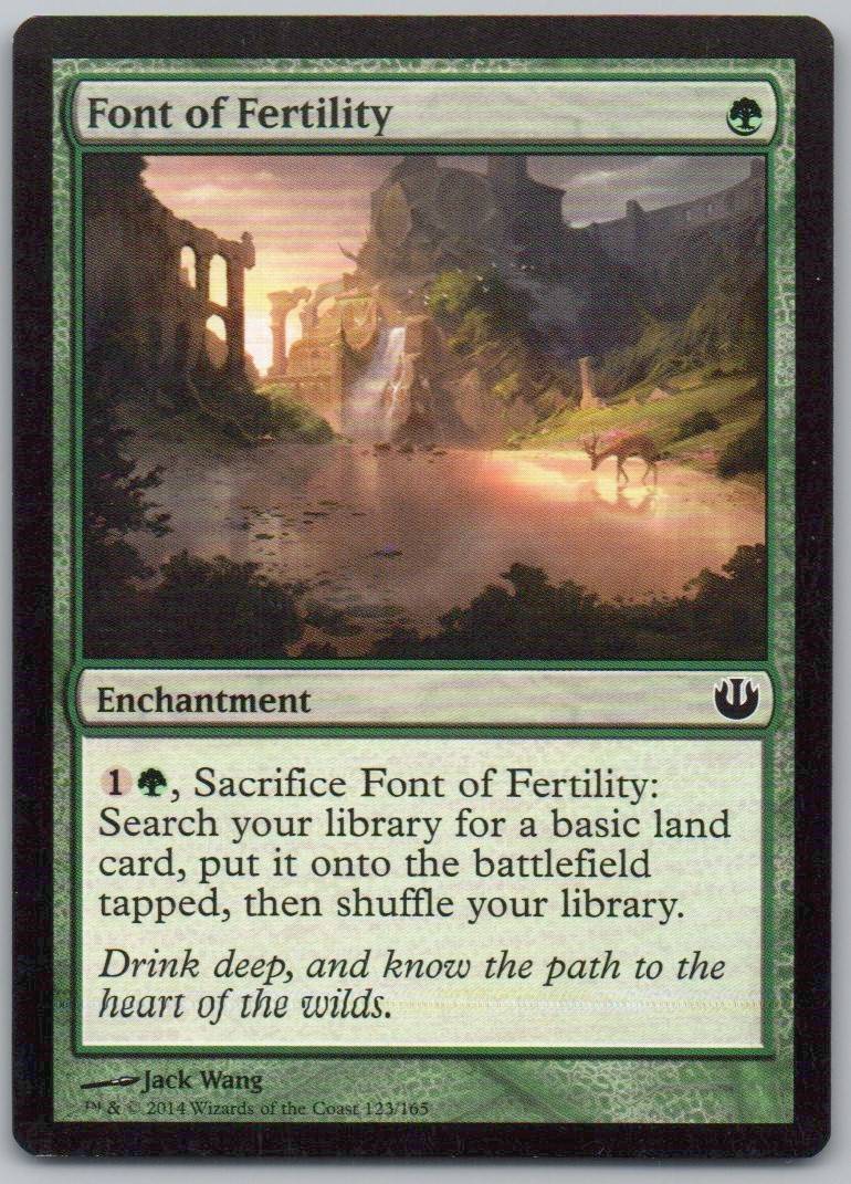 Font of Fertility 123 Normal Enchantment Card - Journey Into Nyx