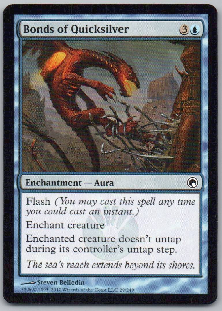 Bonds of Quicksilver 29 Normal Enchantment Card - Scars of Mirrodin