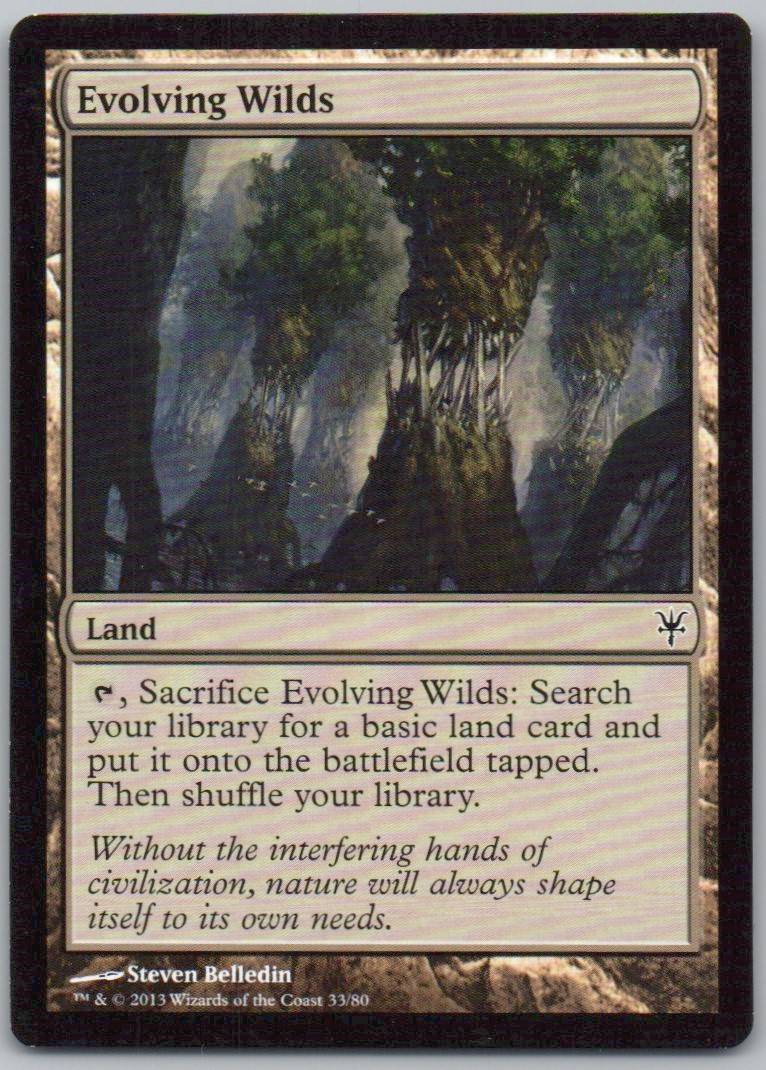 Evolving Wilds 33 Normal Land Card - Duel Decks: Sorin vs. Tibalt
