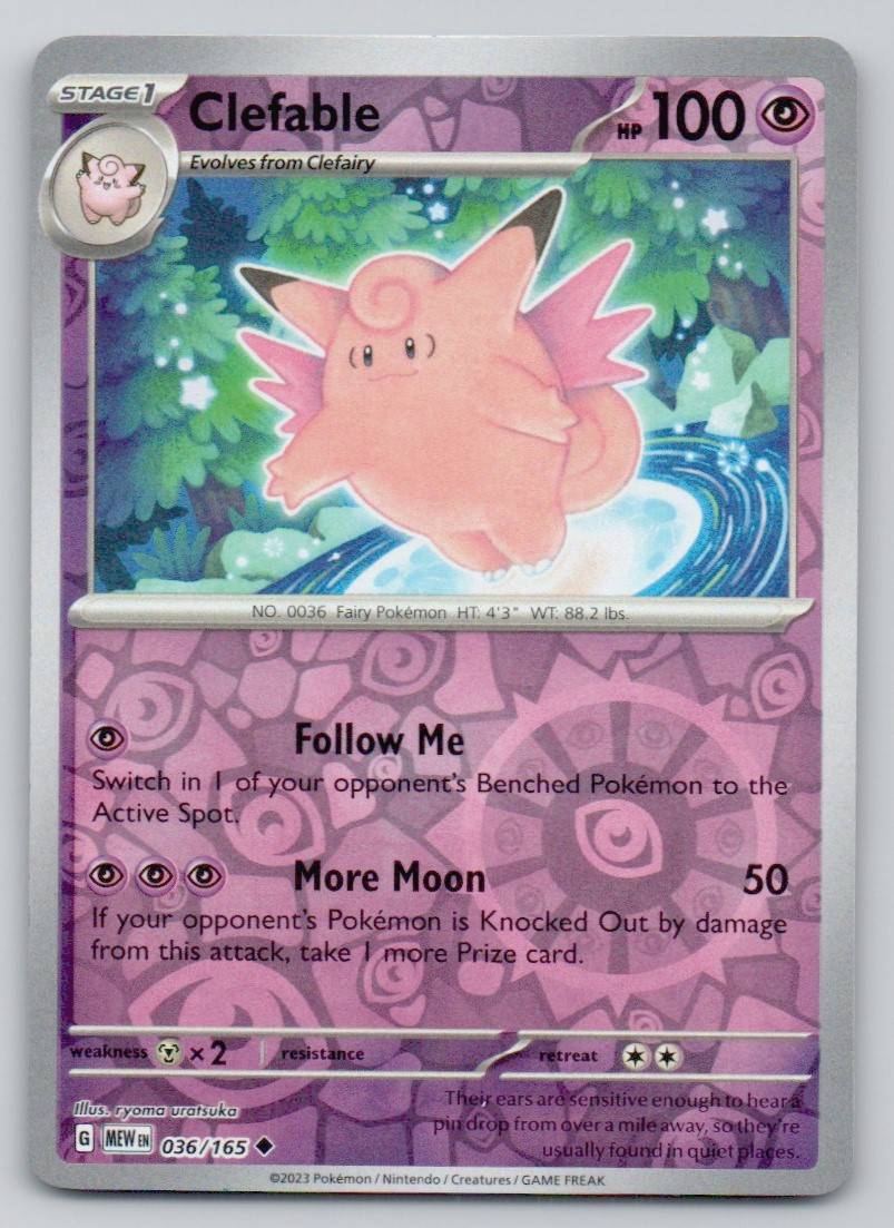 Clefable 036 REV Card - 151