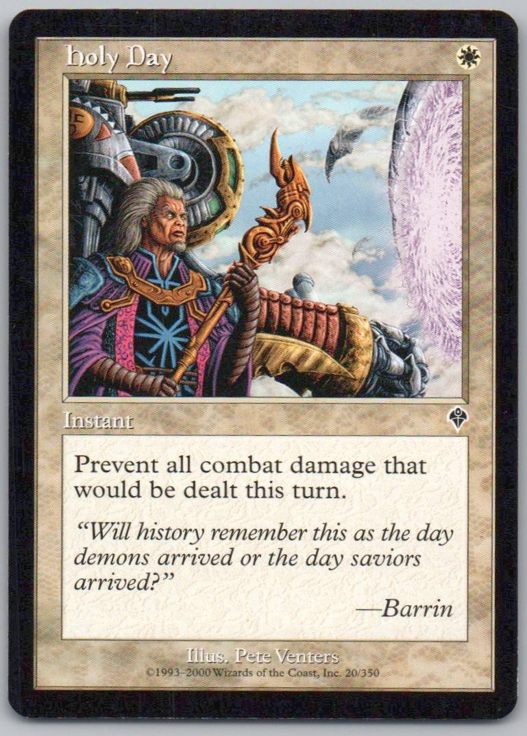 Holy Day 20 Normal Instant Card - Invasion