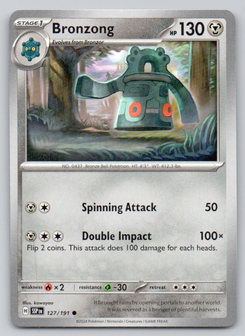 Bronzong 127 NOR Card - Surging Sparks