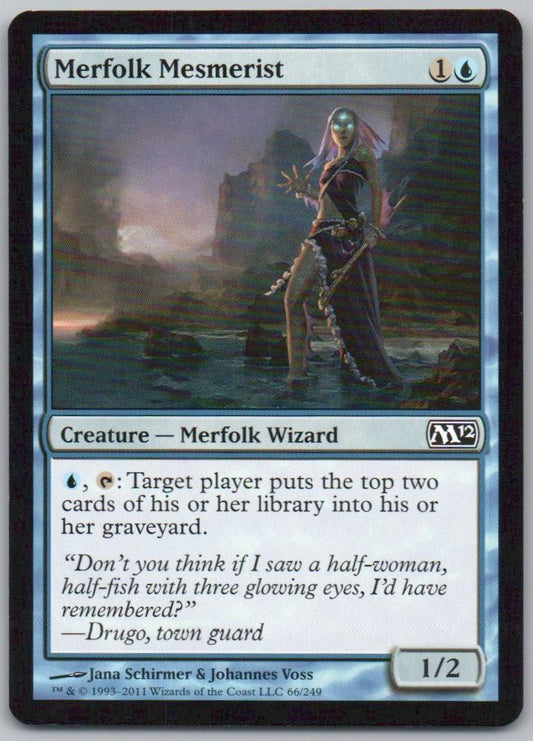 Merfolk Mesmerist 66 Normal Creature Card - Magic 2012