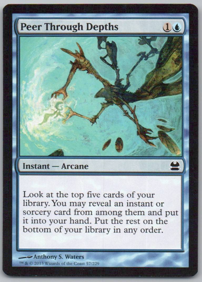 Peer Through Depths 57 Normal Instant Card - Modern Masters