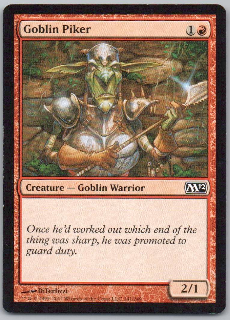 Goblin Piker 141 Normal Creature Card - Magic 2012