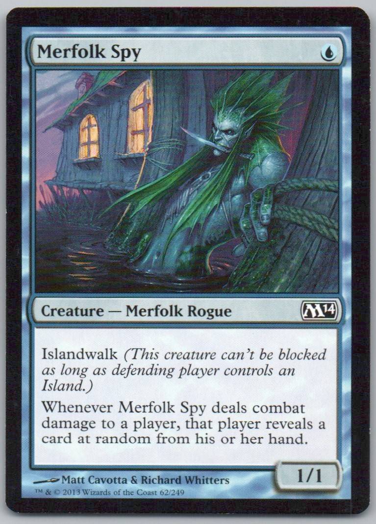 Merfolk Spy 62 Normal Creature Card - Magic 2014