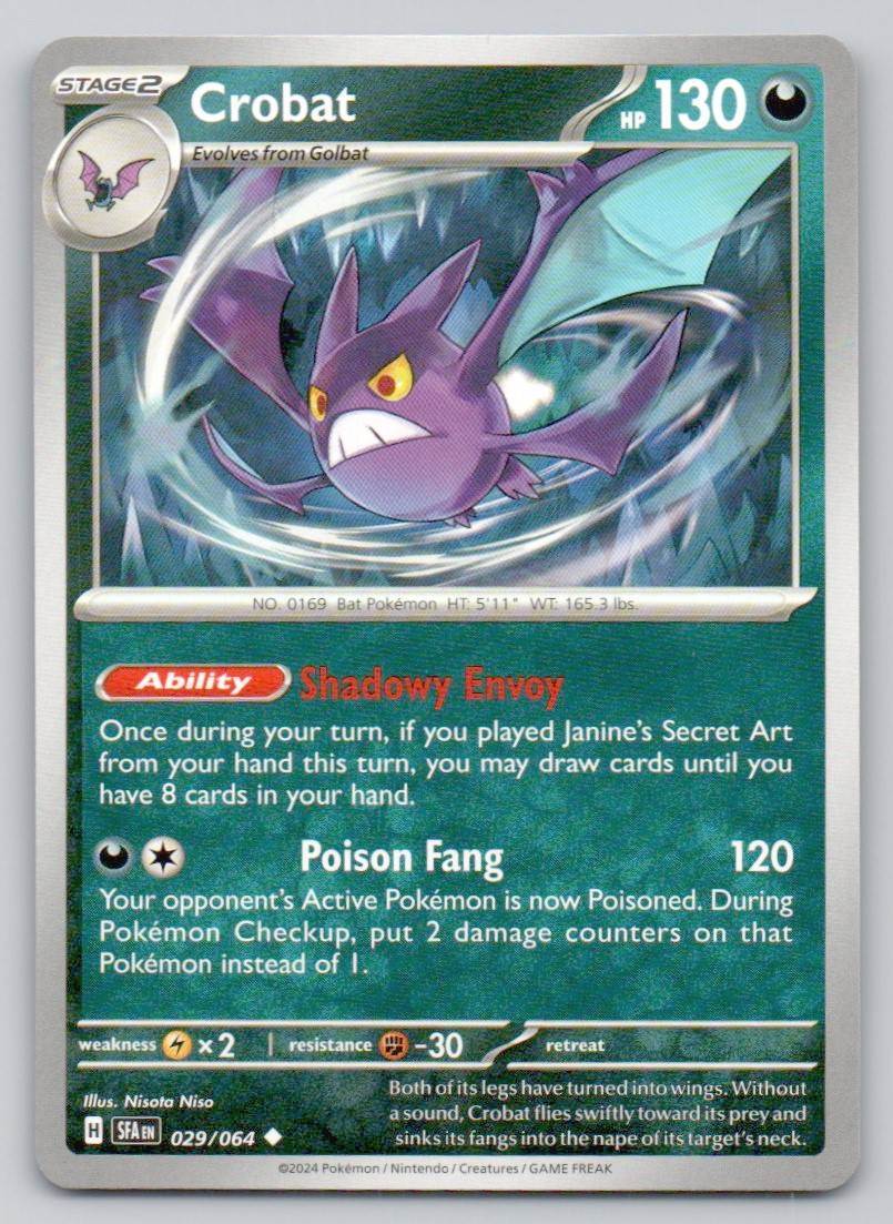 Crobat 029 NOR Card - Shrouded Fable