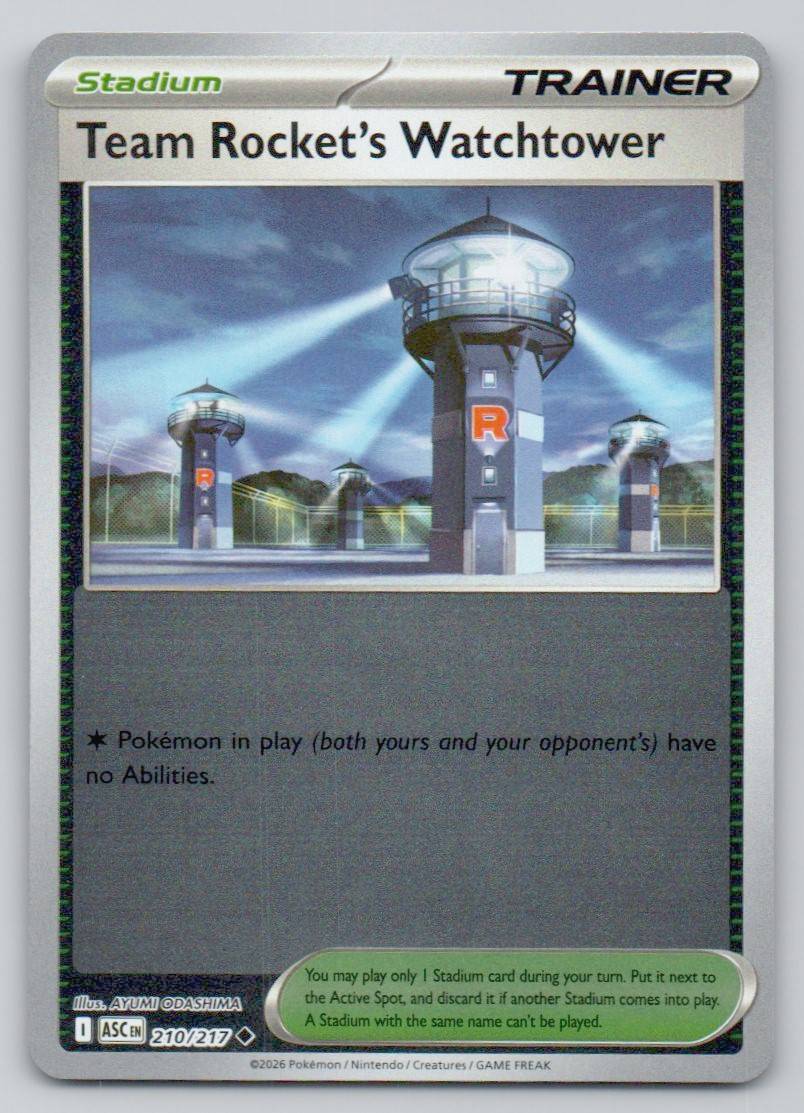 Team Rocket's Watchtower 210 REV Card - Ascended Heroes