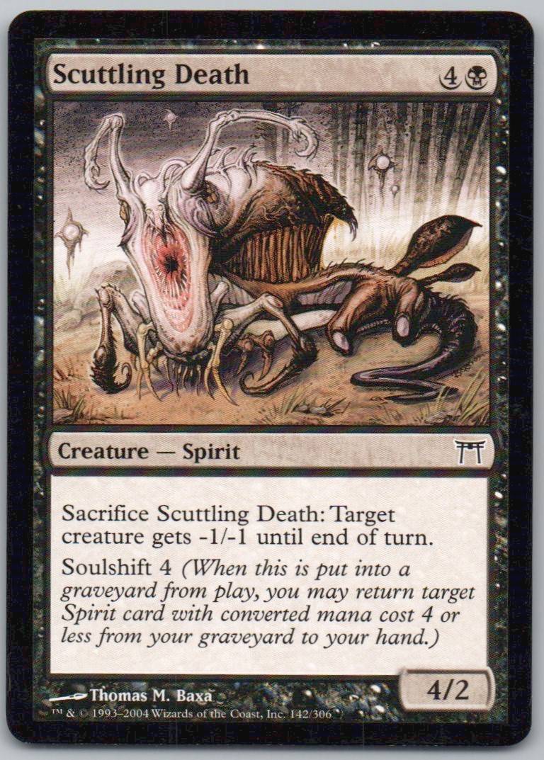 Scuttling Death 142 Normal Creature Card - Champions of Kamigawa