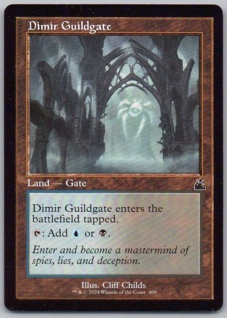 Dimir Guildgate (Retro Frame) 400 Normal Land Card - Ravnica Remastered