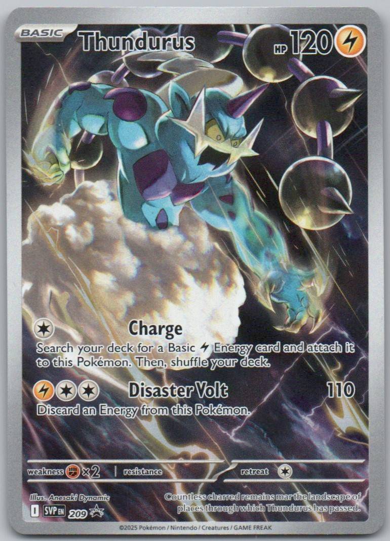 Thundurus 209 HOL Card - Scarlet & Violet Promo