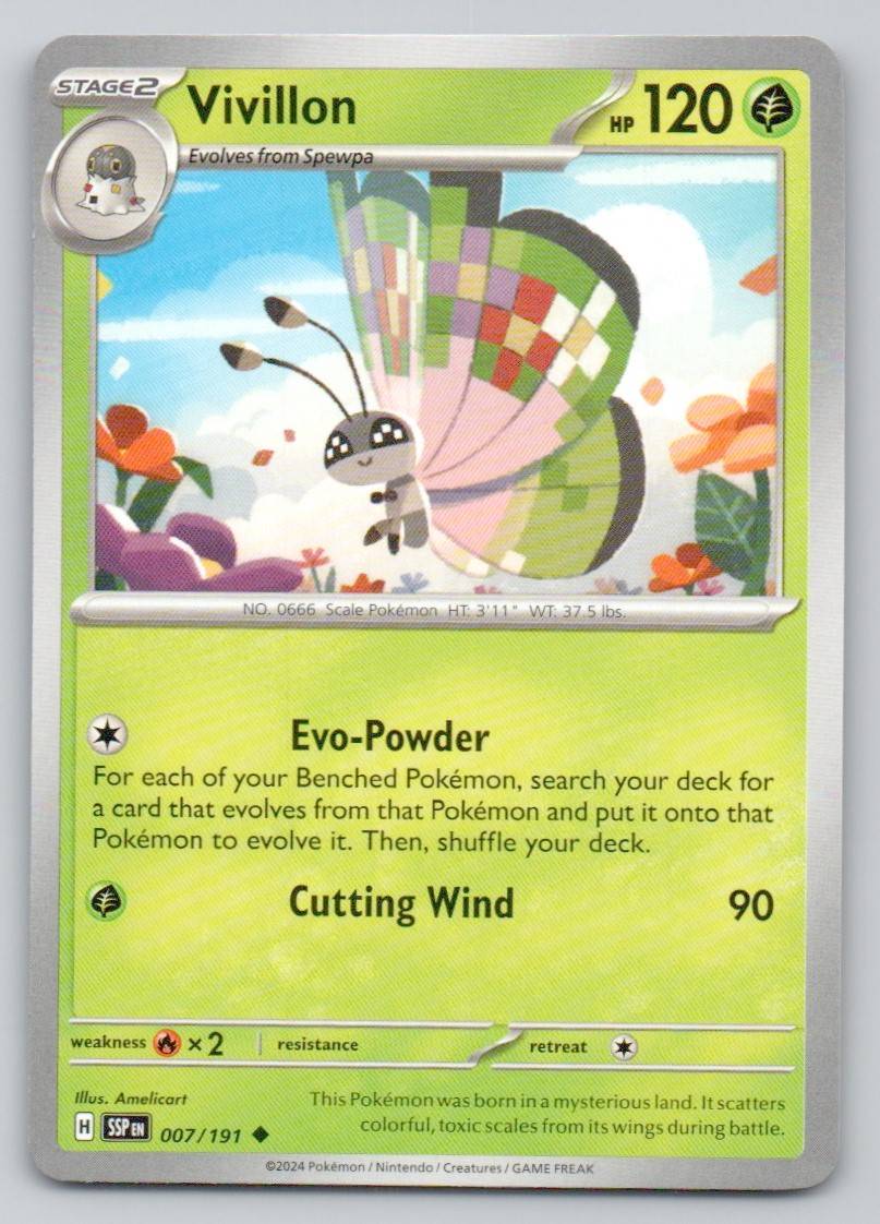Vivillon 007 NOR Card - Surging Sparks