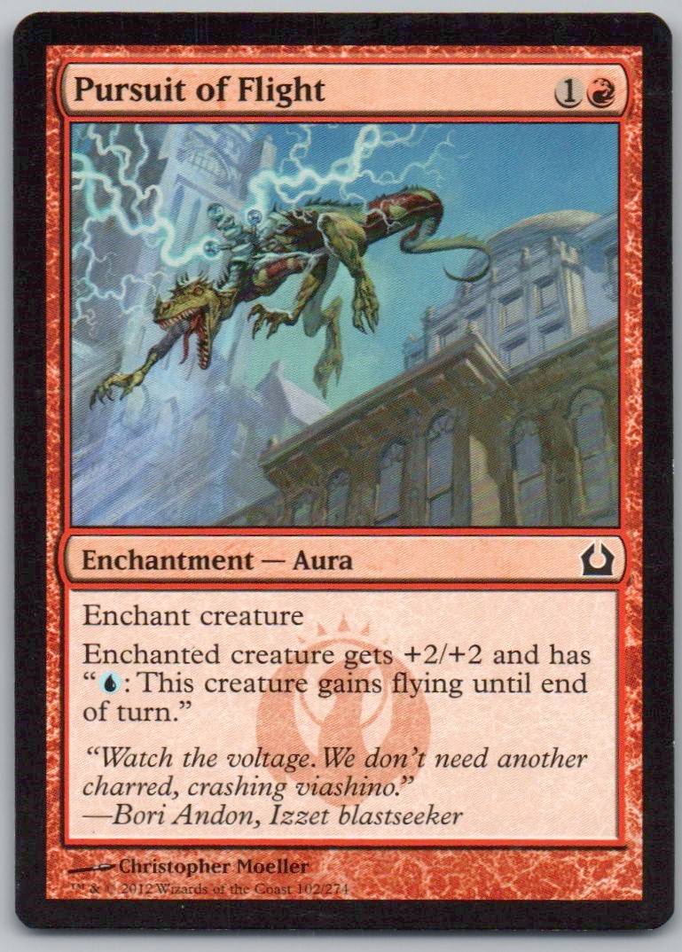 Pursuit of Flight 102 Normal Enchantment Card - Return to Ravnica
