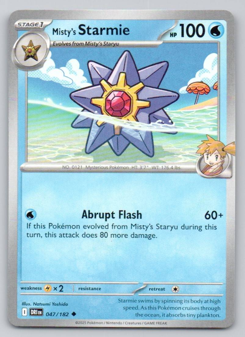Misty's Starmie 047 NOR Card - Destined Rivals