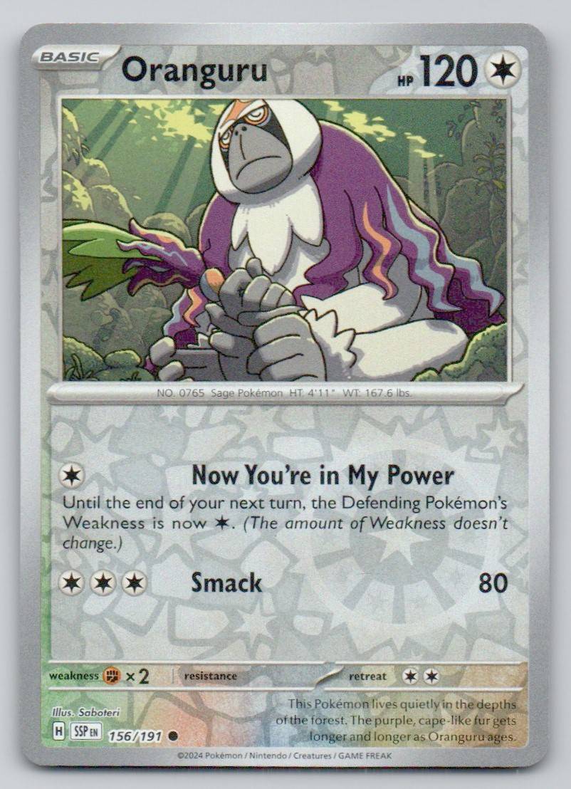 Oranguru 156 REV Card - Surging Sparks