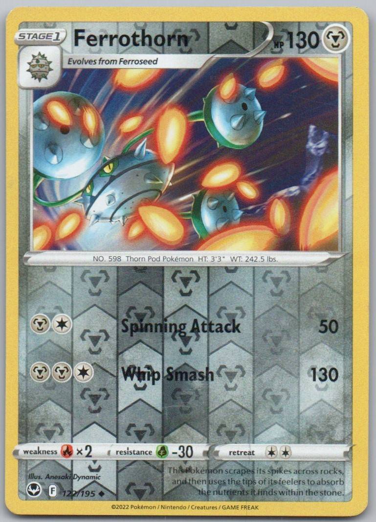 Ferrothorn 122 REV Card - Silver Tempest