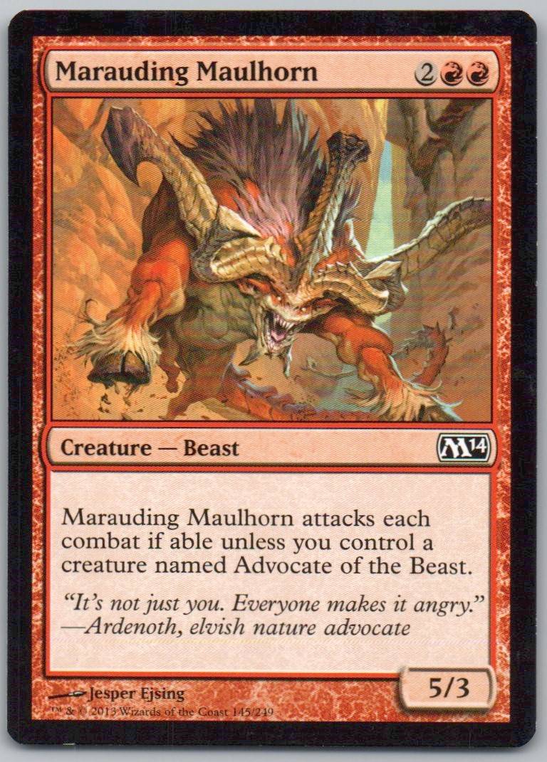Marauding Maulhorn 145 Normal Creature Card - Magic 2014