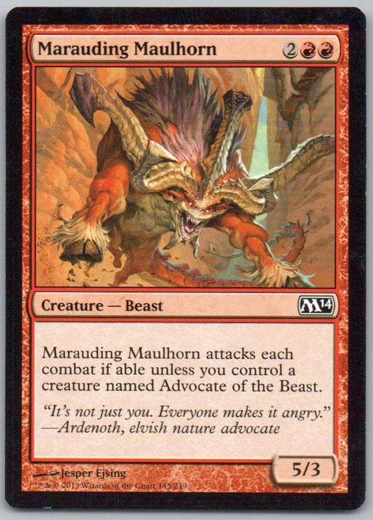 Marauding Maulhorn 145 Normal Creature Card - Magic 2014