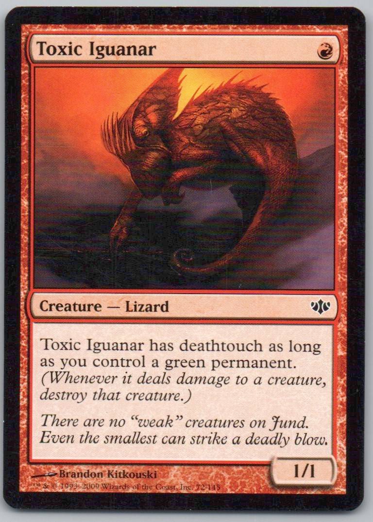 Toxic Iguanar 72 Normal Creature Card - Conflux