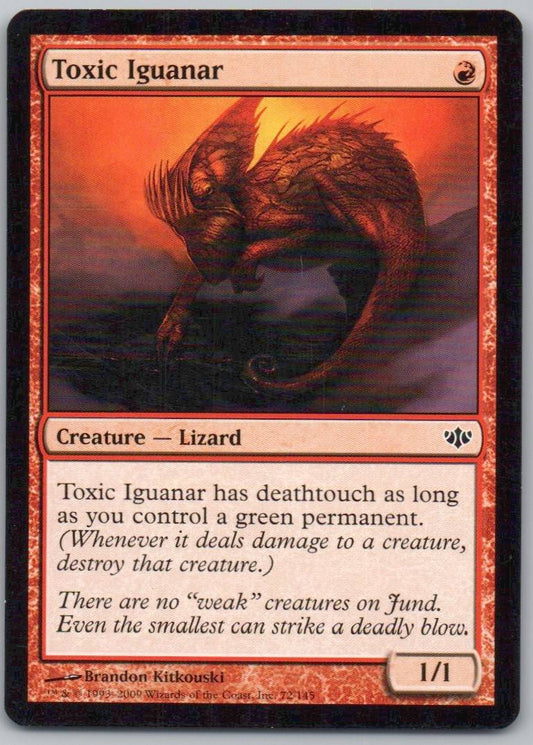 Toxic Iguanar 72 Normal Creature Card - Conflux