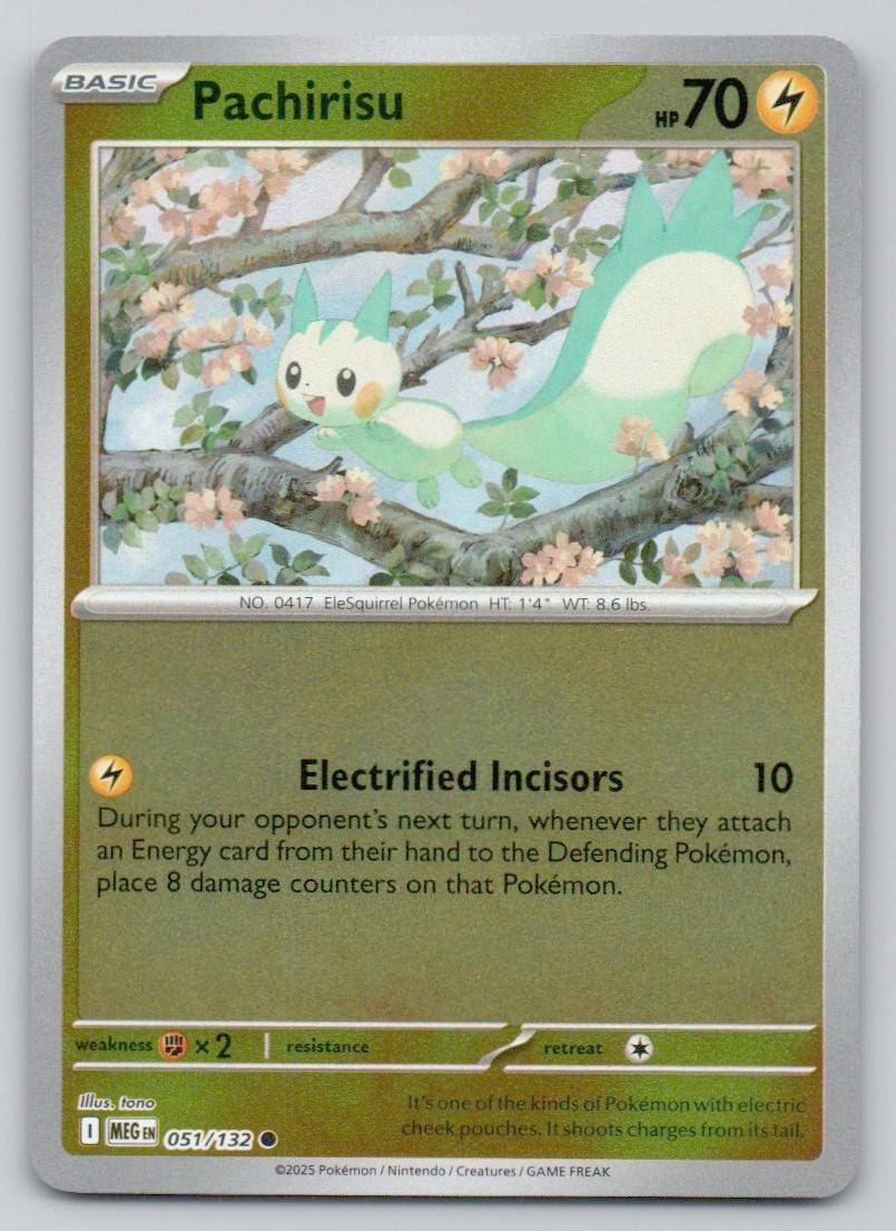 Pachirisu 051 REV Card - Mega Evolution