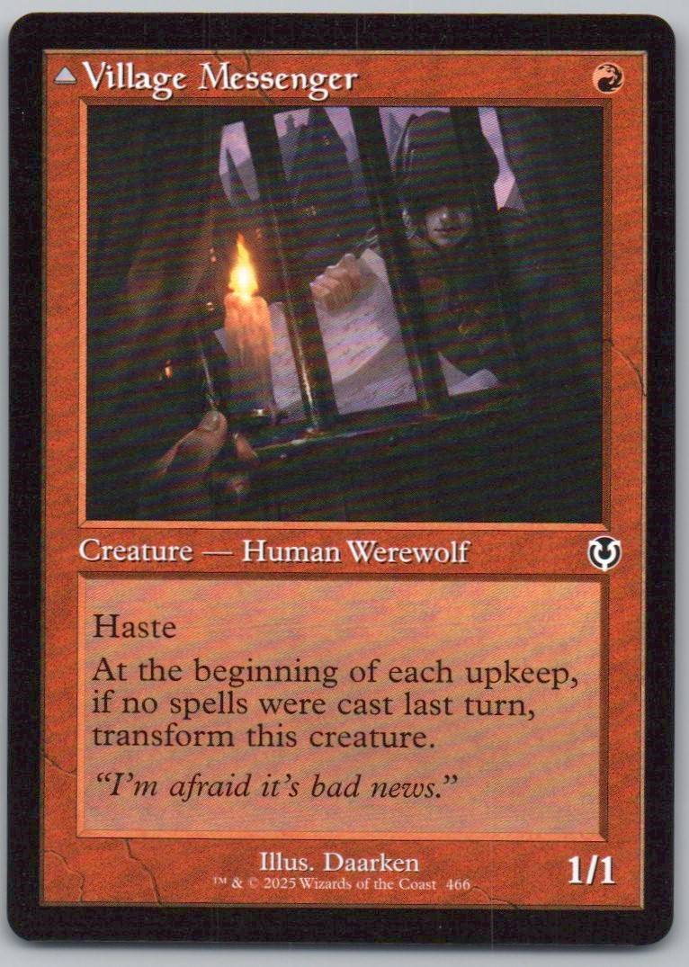 Village Messenger (Retro Frame) 466 Normal Creature Card - Innistrad Remastered