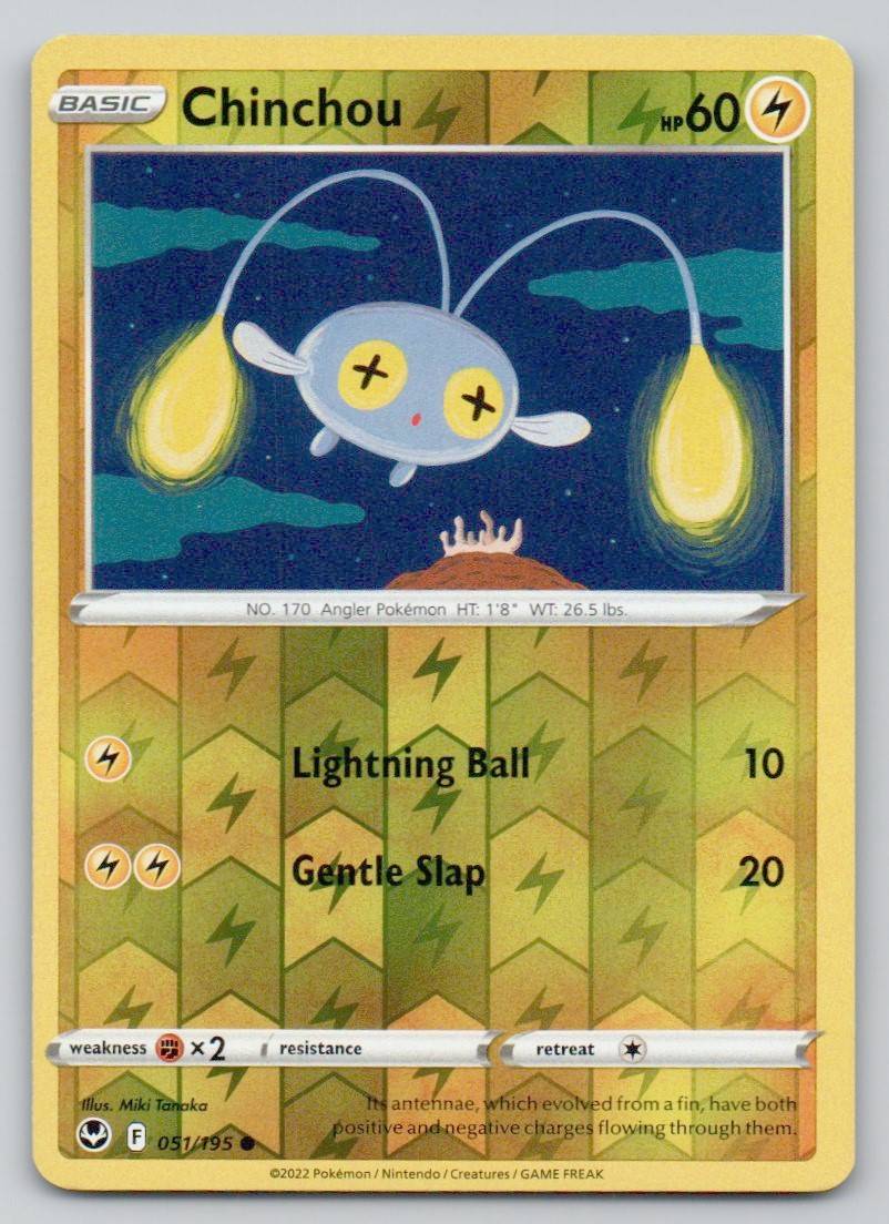 Chinchou 051 REV Card - Silver Tempest