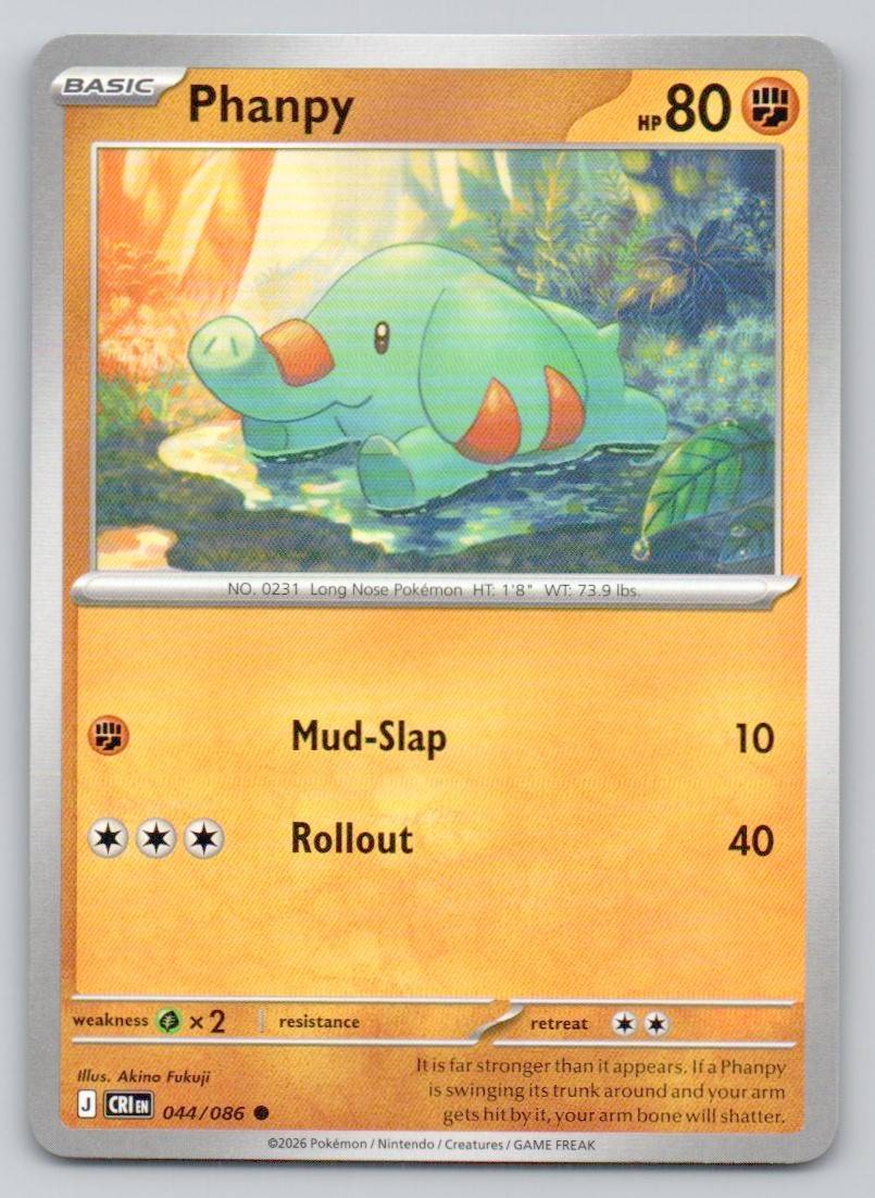 Phanpy 044 NOR Card - ME04: Chaos Rising