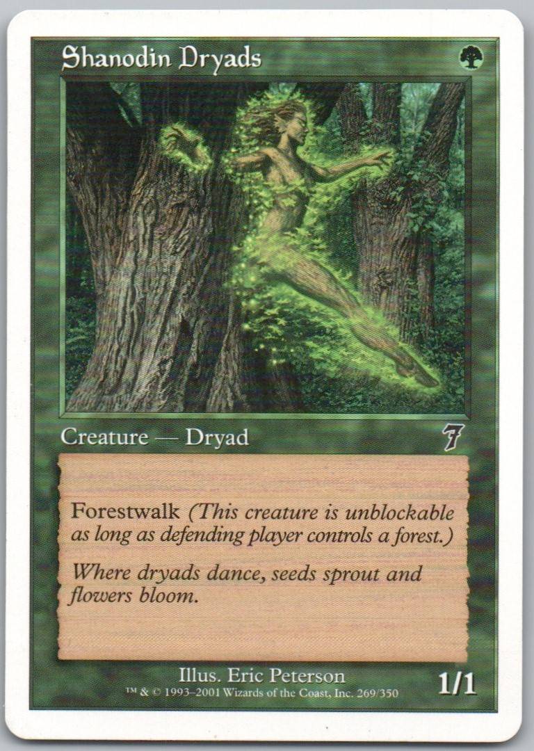 Shanodin Dryads 269 Normal Creature Card - 7th Edition